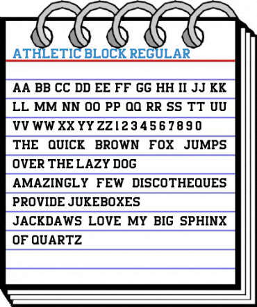 Athletic-Block Regular Font