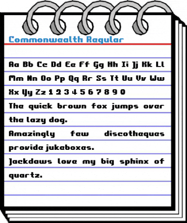 Commonwealth Regular Font