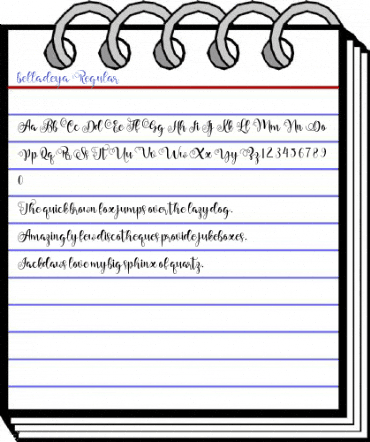 belladeya Regular Font