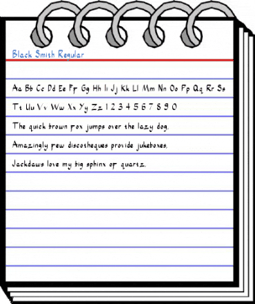 Black Smith Regular Font