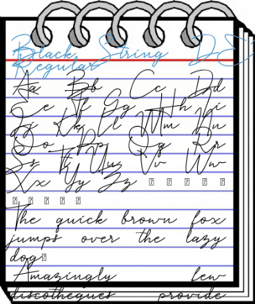 Black String DEMO Regular Font