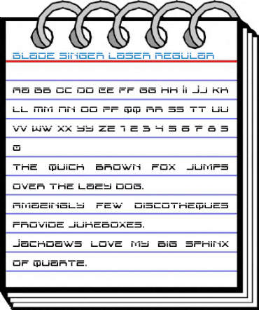 Blade Singer Laser Regular Font