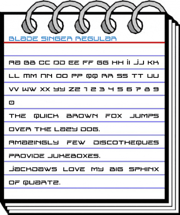 Blade Singer Regular Font