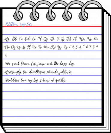 Blithen Regular Font