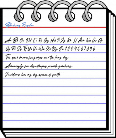 Blluebong Regular Font