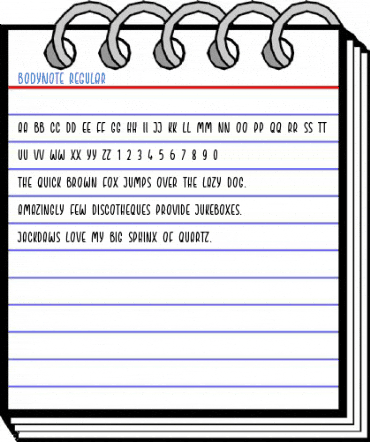 BODYNOTE Regular Font