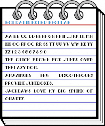 Boldatin ExtBd Regular Font