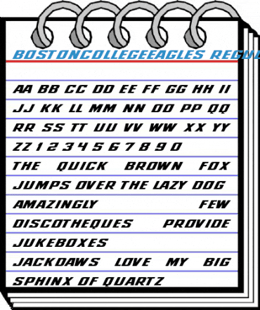 BostonCollegeEagles Regular Font