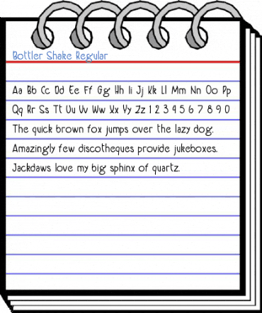 Bottler Shake Regular Font