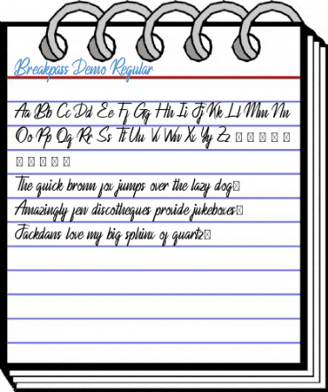 Breakpass Demo Regular Font