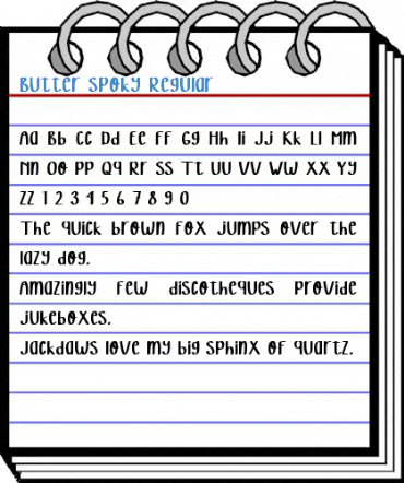 Butter Spoky Regular Font