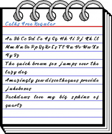 Calks Free Regular Font