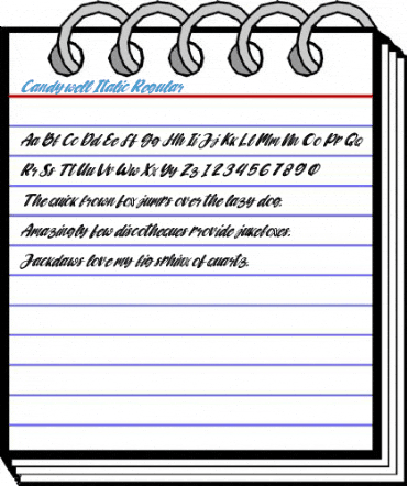 Candywell Italic Regular Font