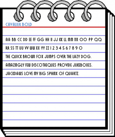 Cavalier Bold Font