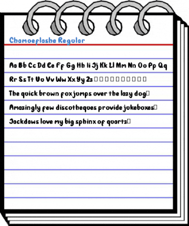 Chamoeflashe Regular Font