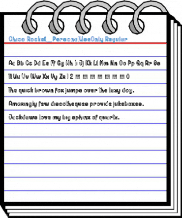 Chico Rocket_PersonalUseOnly Regular Font
