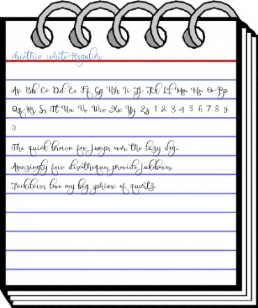 chinthia white Regular Font