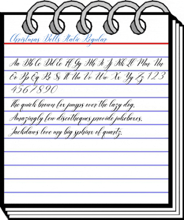 Christmas Bells Italic Regular Font