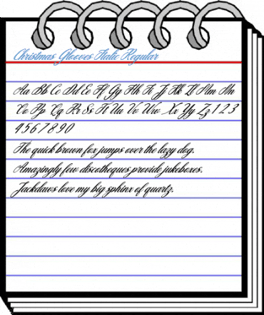 Christmas Glooves Italic Regular Font