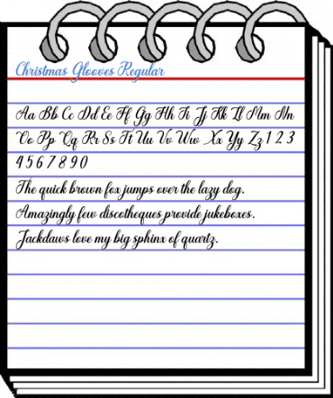 Christmas Glooves Regular Font