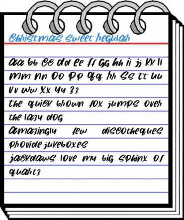 Christmas sweet Regular Font