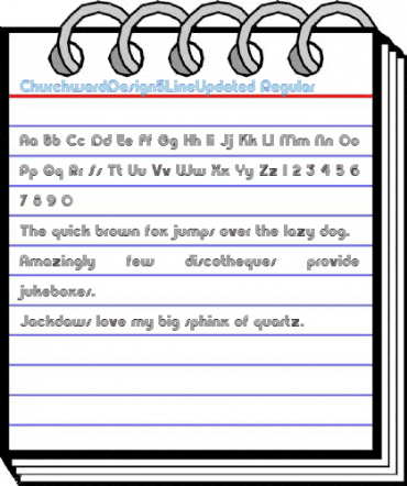 ChurchwardDesign5LineUpdated Regular Font