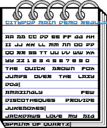 Citypop Main DEMO Regular Font