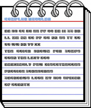 Complex Regular Font