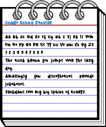Cuddle Bunny Regular Font