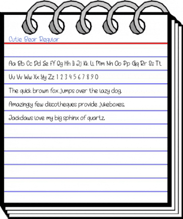 Cutie Bear Regular Font