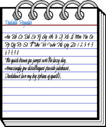 Dakata Regular Font