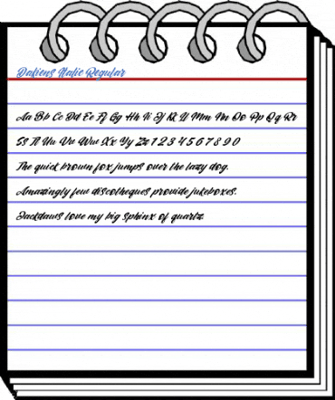 Dakiens Italic Regular Font