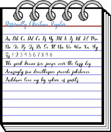 Differently Christmas Regular Font