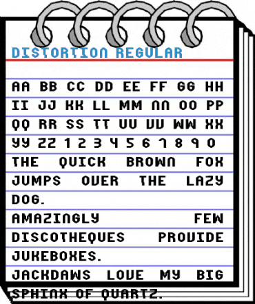 Distortion Regular Font