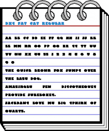 DXS Fat Cat Regular Font