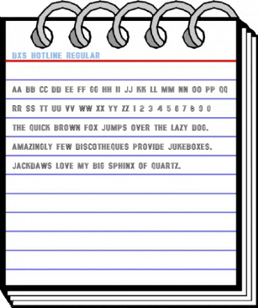 DXS Hotline Regular Font
