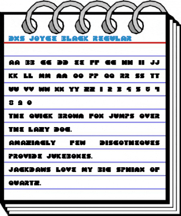 DXS Joyce Black Regular Font