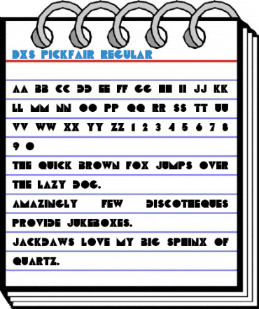 DXS Pickfair Regular Font