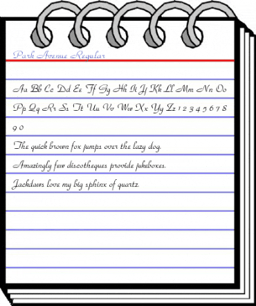 Park Avenue Regular Font