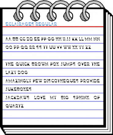 Eclairages Regular Font