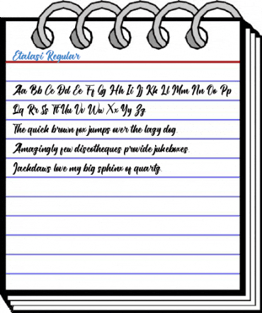 Etalasi Regular Font