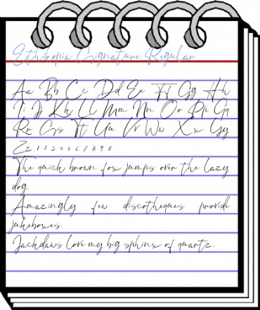 Ethikopia Signature Regular Font