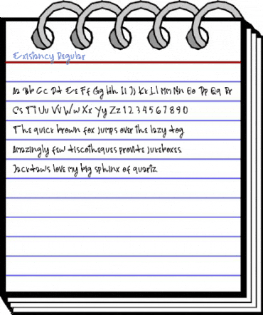 Existancy Regular Font