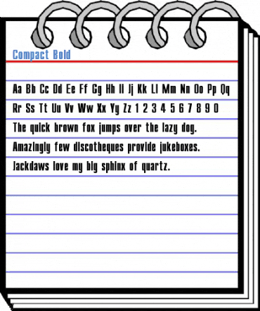 Compact Bold Font