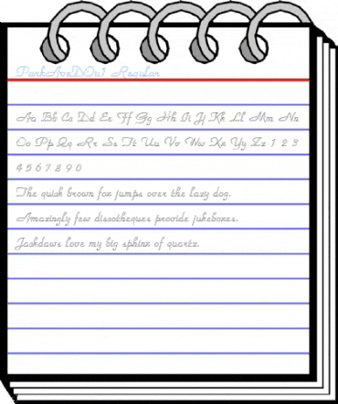 ParkAveDOu1 Regular Font