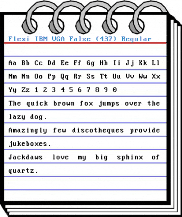 Flexi IBM VGA False (437) Regular Font