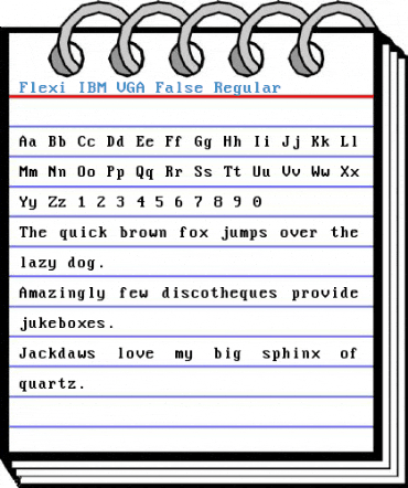 Flexi IBM VGA False Regular Font