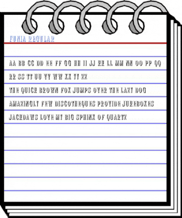 Funia Regular Font