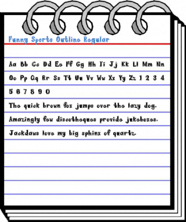 Funny Sports Outline Regular Font