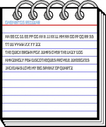Gabaritos Regular Font